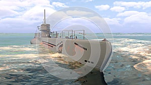 3D rendering of the naval ship
