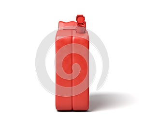 3d rendering of open red gas can isolated on white background.