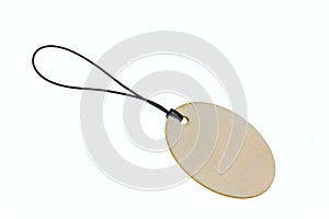 3D rendering oval board on rope