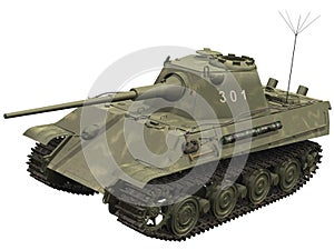 3d Rendering of a Panther Tank