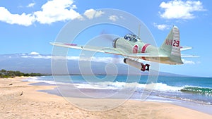 3D rendering of the propeller-driven plane