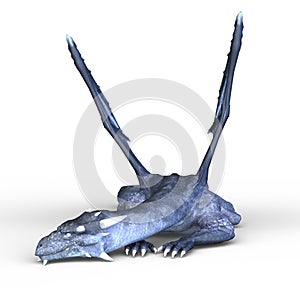 3D rendering of a pterosaur