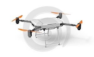 3d rendering of quadcopter isolated on white background