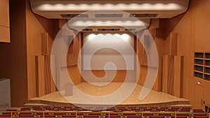 3D Rendering Recital Hall