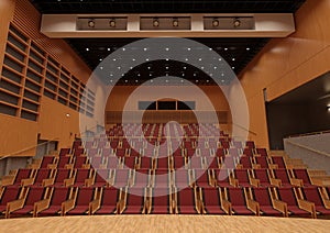 3D Rendering Recital Hall