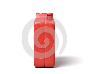 3d rendering of red gas can isolated on white background.