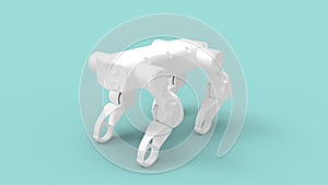 3D rendering of a robot dog animal beast four legged beast isolated