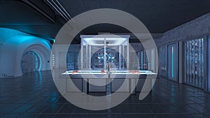3D rendering of secret headquarters