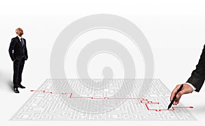 3D Rendering solution for the maze