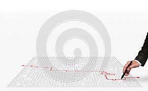 3D Rendering solution for the maze