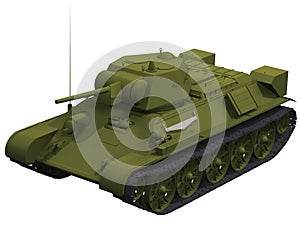 3d Rendering of a Soviet T-34 Tank