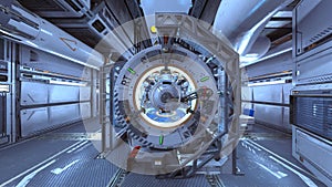 3D rendering of the spacecraft inside