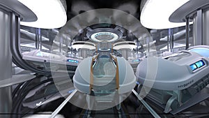 3D rendering of the spacecraft inside