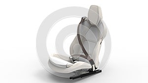 3D rendering - sport car seat with modern design