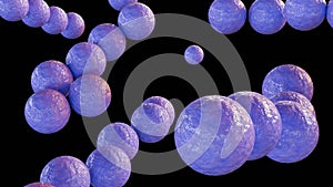 3d rendering of streptococcus bacterium