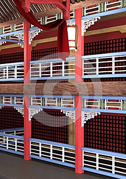 3D Rendering Traditional Chinese Hall