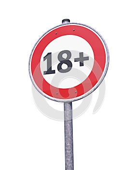 3d rendering of a traffic sign - 18 sign warning symbol