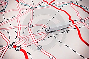 3D rendering of transport map
