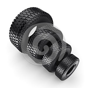 3D rendering truck tires