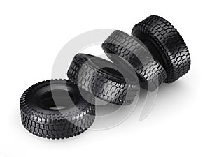 3D rendering truck tires