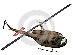 3d Rendering of a UH-1 Iroquis Huey