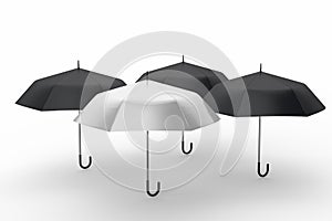 3d rendering, the umbrella with white background