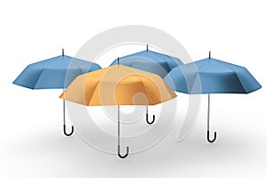 3d rendering, the umbrella with white background