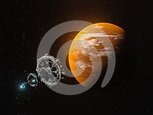 3D rendering of Unknown Planet - broadband internet system to meet the needs of consumers