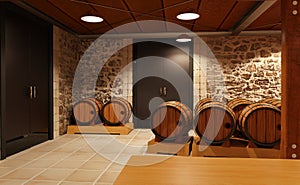 3D Rendering Wine Hall