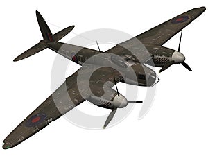 3d Rendering of a World War 2 era Mosquito Bomber