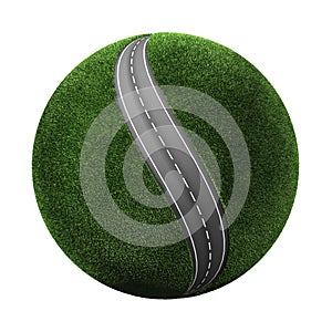 3d Road on the Earth