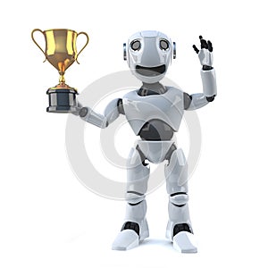 3d Robot wins the gold cup trophy
