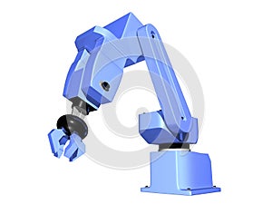 3D Robotic Arm isolated