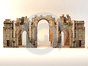 3D Roman Gate