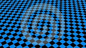 3d rotated aqua black checker board animation