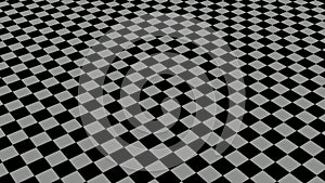 3d rotated gray black checker board animation