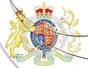 3D Royal Coat of Arms of the United Kingdom HM Government.