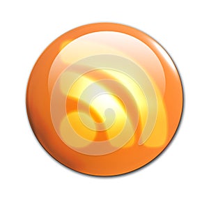 3d RSS button