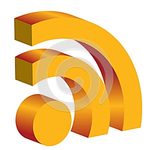 3d rss icon