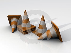 3D Safety Cones