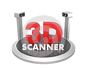 3D scanner isolated on white background