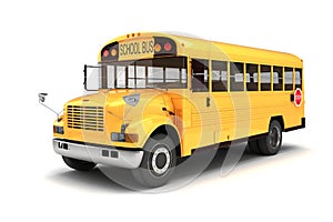 3d school bus