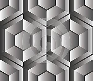 3D seamless hexagon pattern
