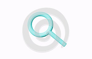 3d SEO icons simple minimal blue or green pastel  with computer window. online Browser. Search Engine Optimization in data