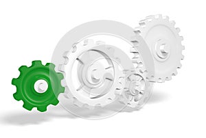 3d set of cogs