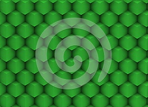 3d sharp texture with greenish cubes.