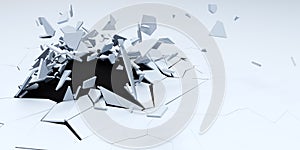 3D Shatter Abstract Wallpaper Background