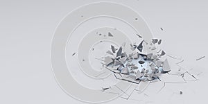 3D Shatter Abstract Wallpaper Background