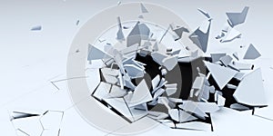 3D Shatter Abstract Wallpaper Background