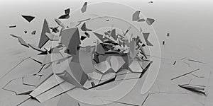 3D Shatter Abstract Wallpaper Background